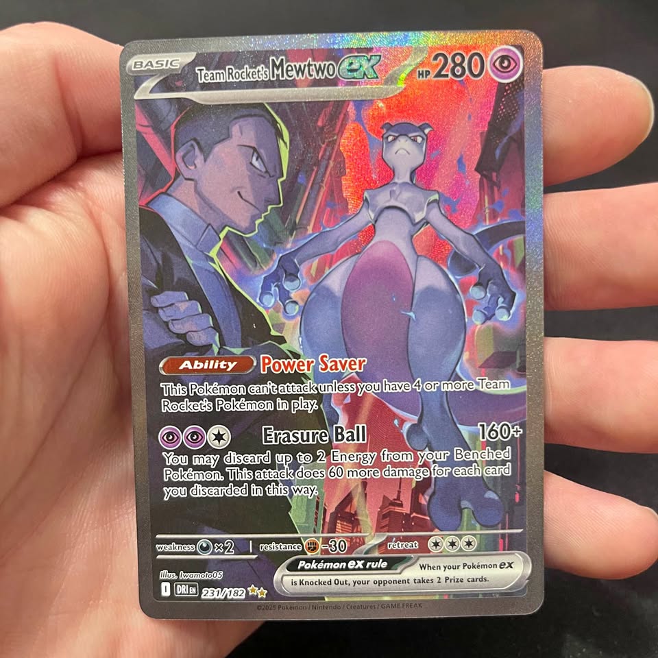 Pokemon Card - Team Rocket’s Mewtwo - 231/182 - Destined Rivals - NM